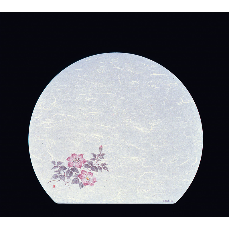 遠赤抗菌和紙　尺3半月まっと（100枚） 鉄仙　WH-12 1袋（ご注文単位1袋）【直送品】