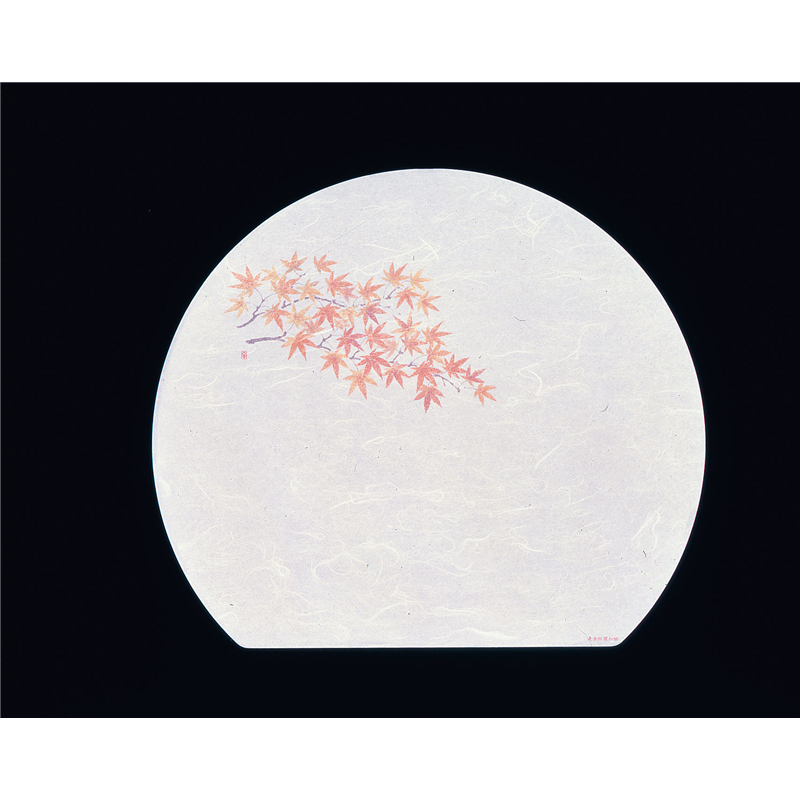 遠赤抗菌和紙　尺3半月まっと（100枚） もみじ　WH-13 1袋（ご注文単位1袋）【直送品】