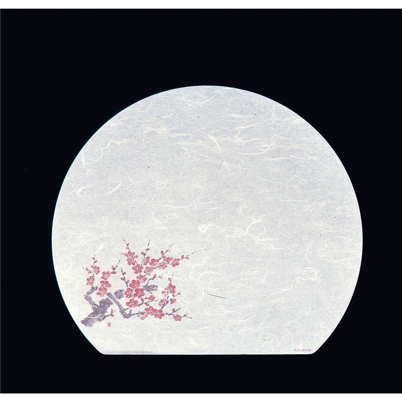 遠赤抗菌和紙　尺3半月まっと（100枚） 梅　WH-14 1袋（ご注文単位1袋）【直送品】