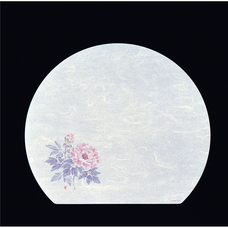 遠赤抗菌和紙　尺3半月まっと（100枚） ぼたん　WH-15 1袋（ご注文単位1袋）【直送品】