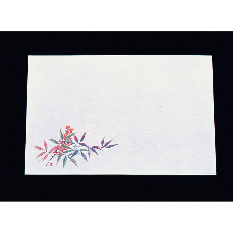 遠赤抗菌和紙　尺3まっと（100枚入） 南天　　WS-4 1袋（ご注文単位1袋）【直送品】