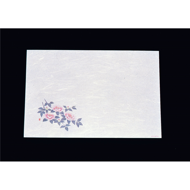 遠赤抗菌和紙　尺3まっと（100枚入） 山茶花　　WS-5 1袋（ご注文単位1袋）【直送品】