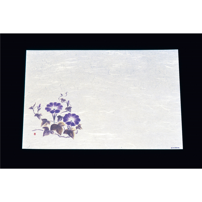 遠赤抗菌和紙　尺3まっと（100枚入） 朝顔　WS-16 1袋（ご注文単位1袋）【直送品】