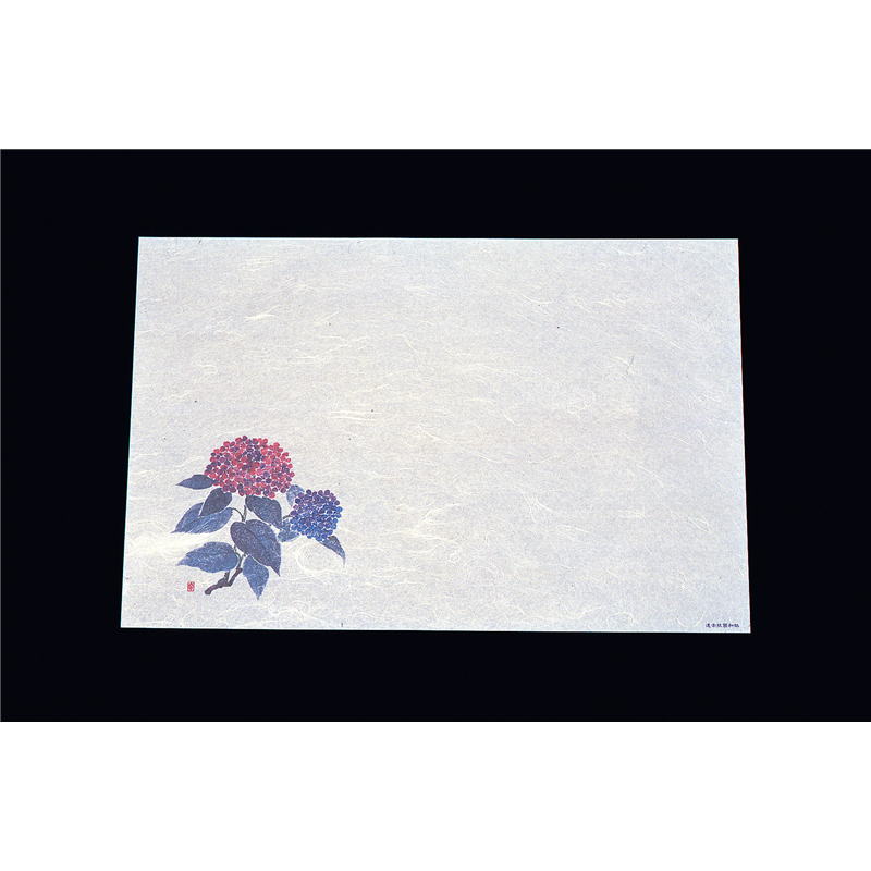 遠赤抗菌和紙　尺3まっと（100枚入） 紫陽花　WS-18 1袋（ご注文単位1袋）【直送品】