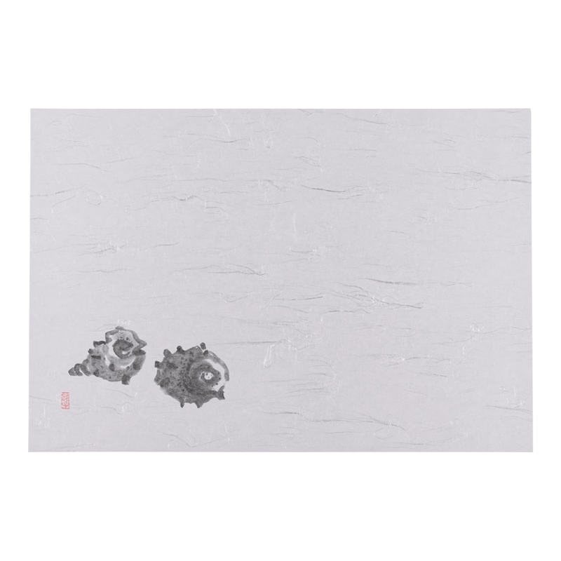 尺3 テーブルマット(100枚入) さざえ №101 1袋(ご注文単位1袋)【直送品】