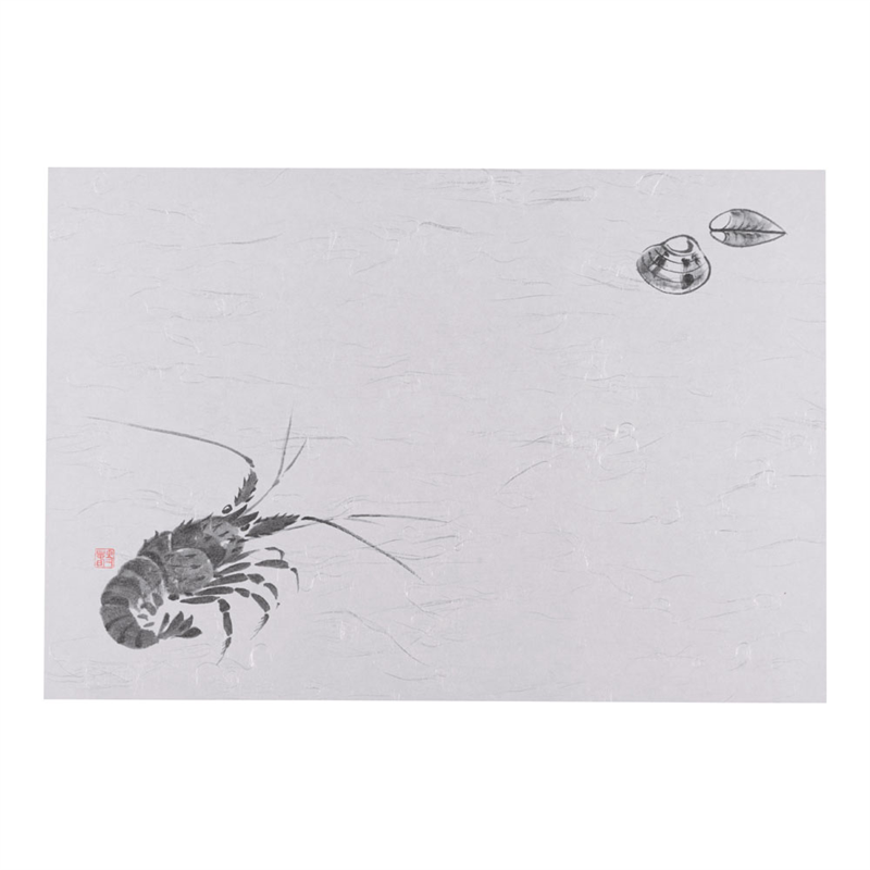 尺3 テーブルマット(100枚入) 伊勢えび №107 1袋(ご注文単位1袋)【直送品】