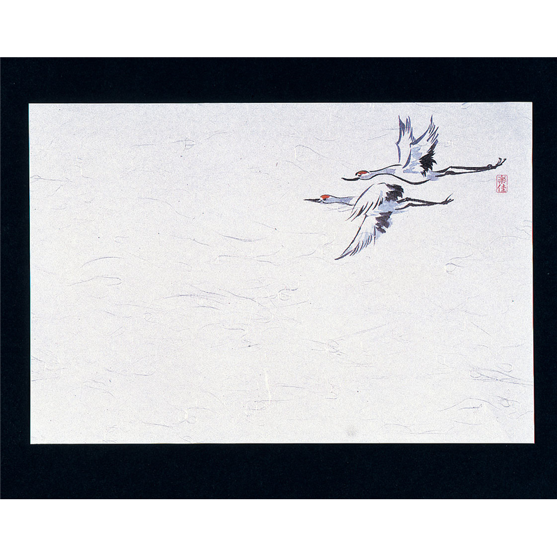 四季紙・千寿（100枚入） 鶴　M30-217 1袋（ご注文単位1袋）【直送品】