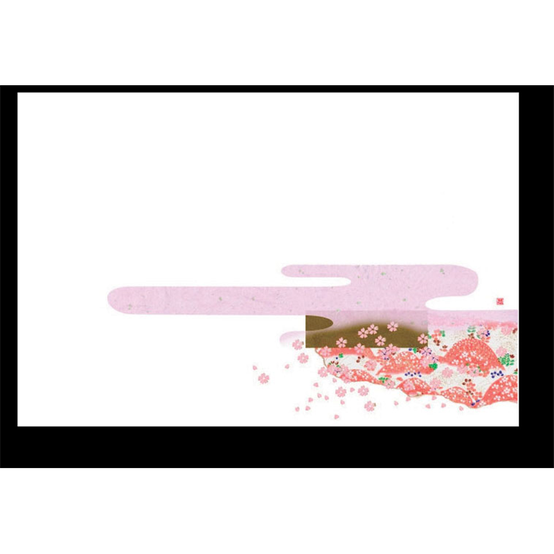 尺3無蛍光紙四季彩まっと花友禅100枚入 卯月（うづき・4月） 1袋（ご注文単位1袋）【直送品】