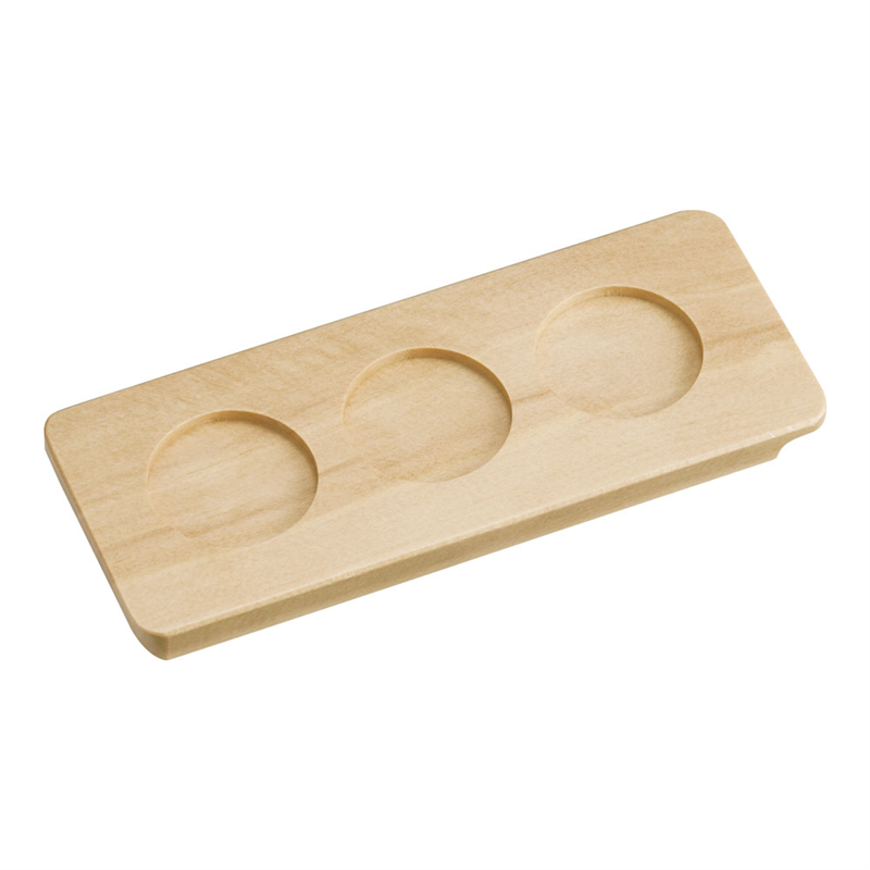 利き酒トレイ 白木 3穴 16229 1袋(ご注文単位1袋)【直送品】