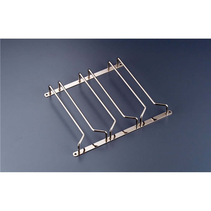 クロームメッキ　グラスハンガー　3連  1袋（ご注文単位1袋）【直送品】