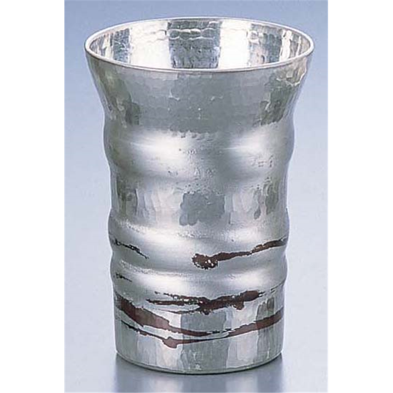 銅錫被　刷毛目フリーカップ SG012　220cc 1個（ご注文単位1個）【直送品】