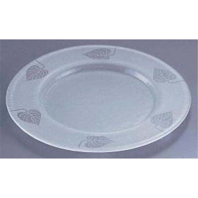 ガラス製ショープレート サテン仕上 8003/242 葉っぱ 1個(ご注文単位1個)【直送品】