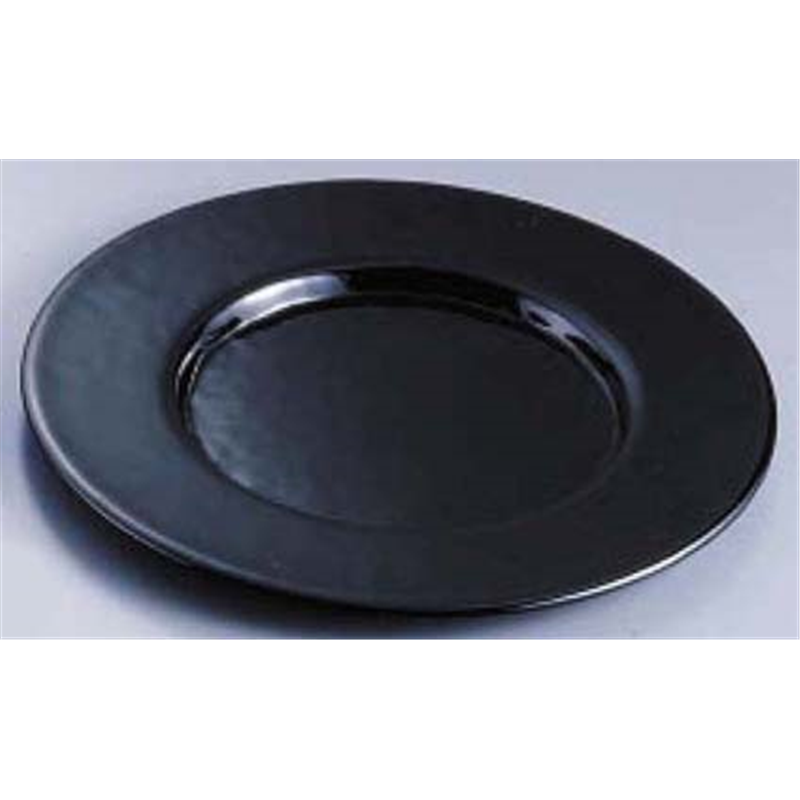 ガラス製ショープレート 8003 ブラック 1個(ご注文単位1個)【直送品】