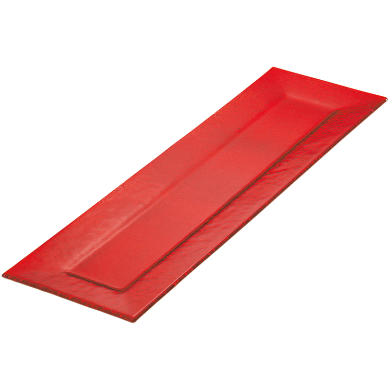 ポルカ　レクタンギュラープラター LL　レッド 1個（ご注文単位1個）【直送品】