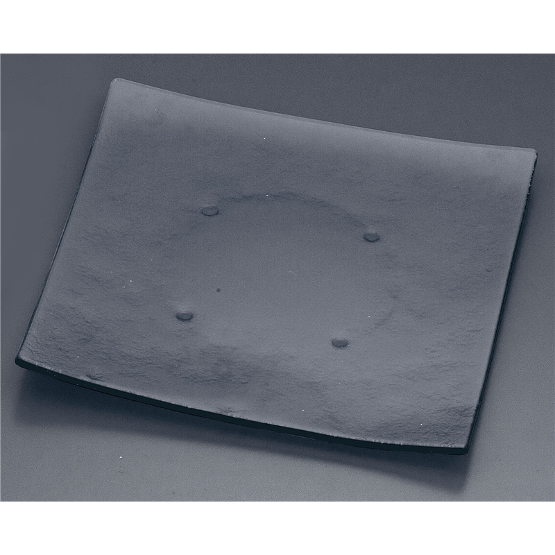 タイガーグラス スクエアプレート310 161-193-00 グレー 1個(ご注文単位1個)【直送品】