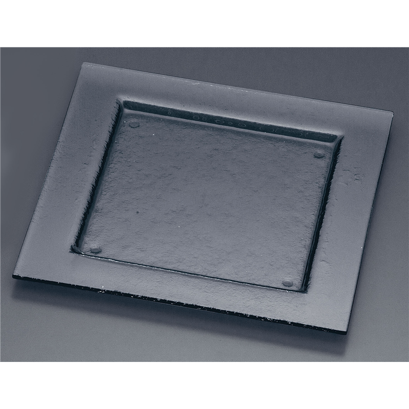 タイガーグラス スクエアプレート320 161-192-01 グレー 1袋(ご注文単位1袋)【直送品】