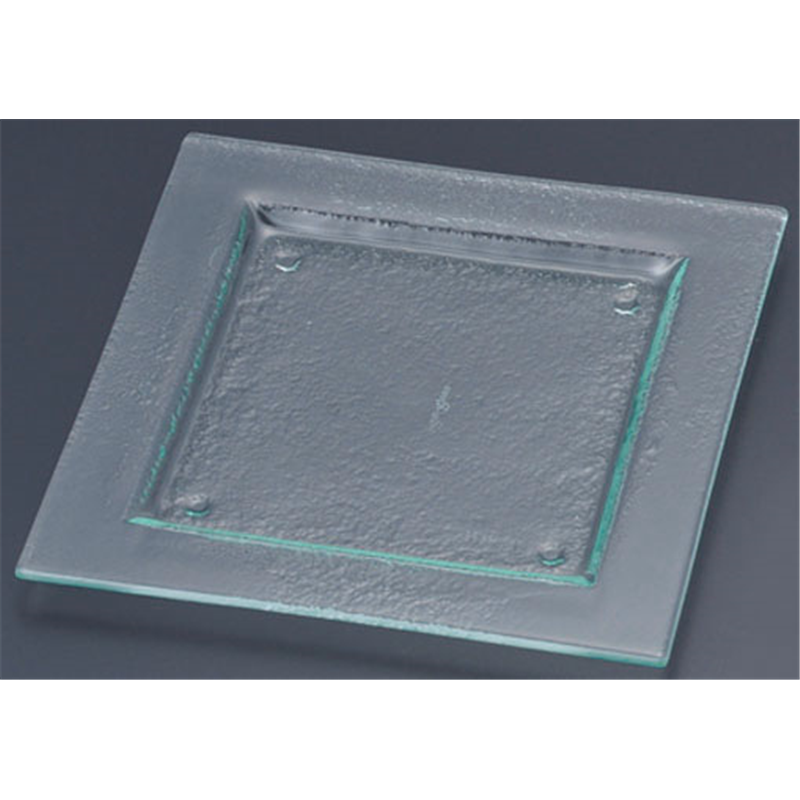 タイガーグラス スクエアプレート 240 162-192-00 クリア 1袋(ご注文単位1袋)【直送品】