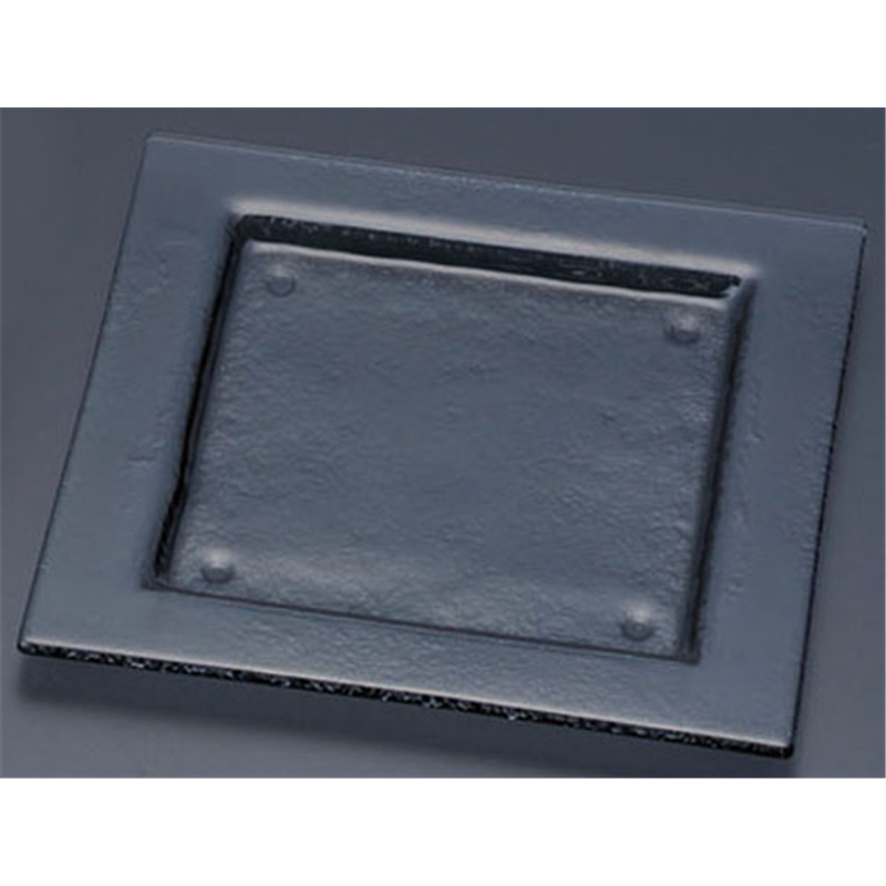 タイガーグラス スクエアプレート 240 162-192-00 グレー 1袋(ご注文単位1袋)【直送品】