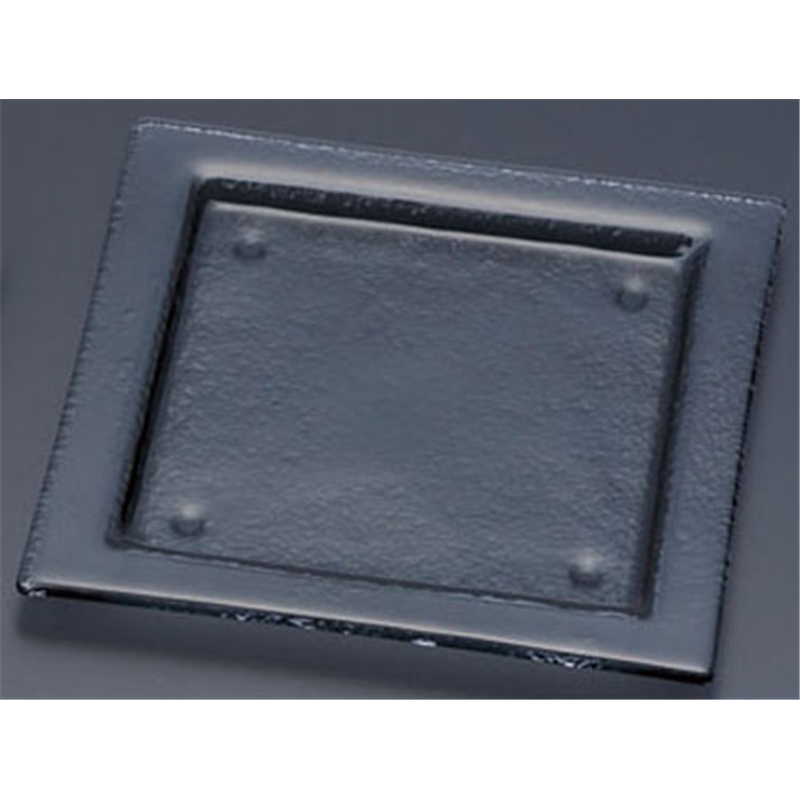 タイガーグラス スクエアプレート 205 163-192-00 グレー 1袋(ご注文単位1袋)【直送品】