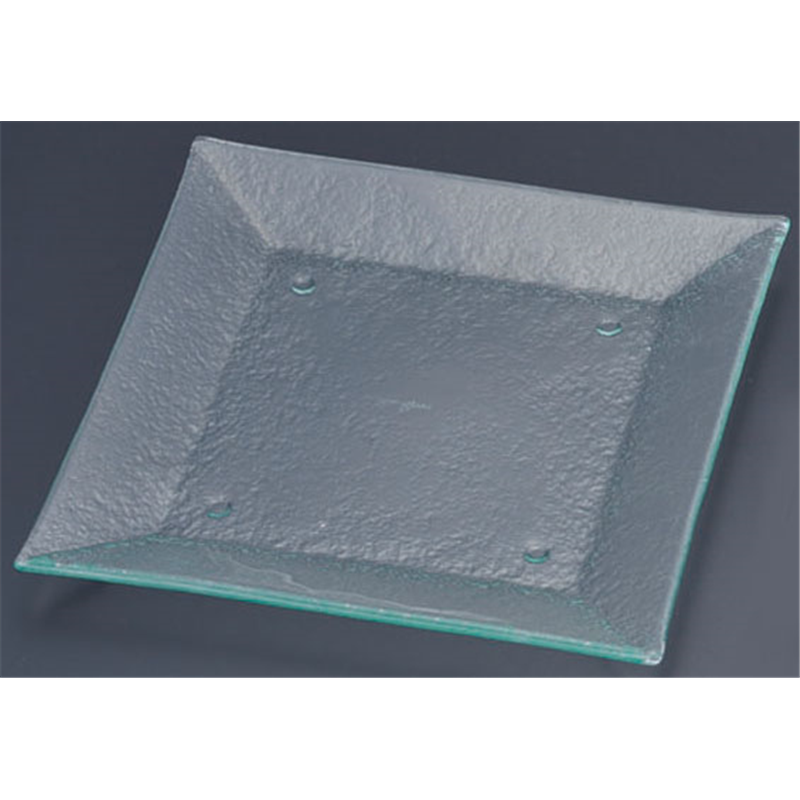 タイガーグラス スクエアプレート 265 162-194-01 クリア 1袋(ご注文単位1袋)【直送品】