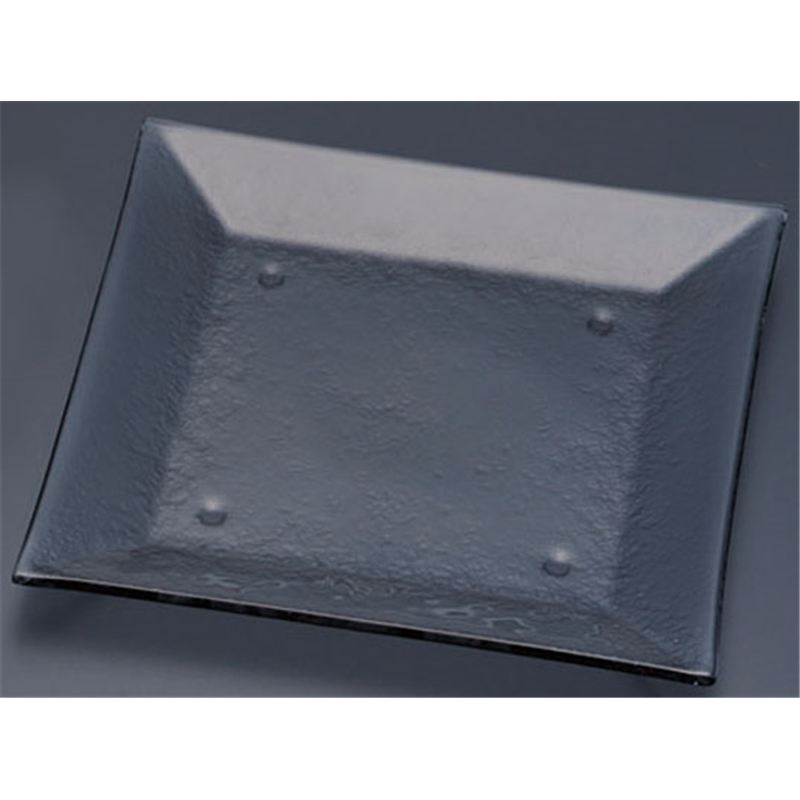 タイガーグラス スクエアプレート 265 162-194-01 グレー 1袋(ご注文単位1袋)【直送品】