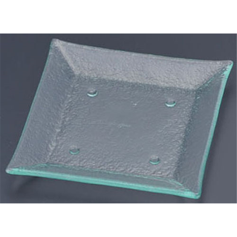 タイガーグラス スクエアプレート 185 163-194-02 クリア 1袋(ご注文単位1袋)【直送品】