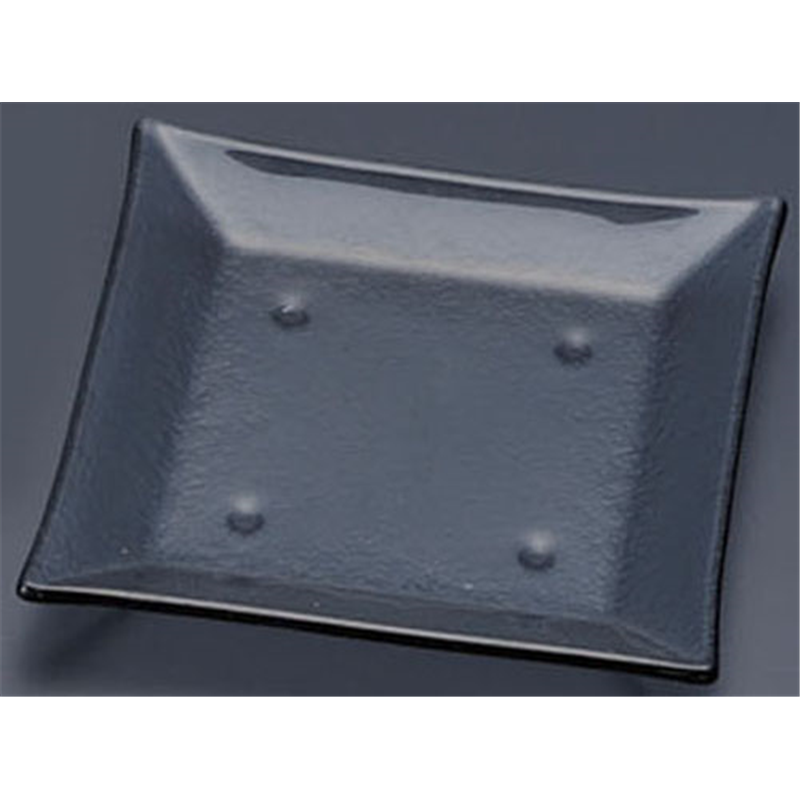 タイガーグラス スクエアプレート 185 163-194-02 グレー 1袋(ご注文単位1袋)【直送品】