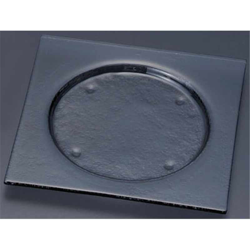 タイガーグラス スクエアプレート 245 162-192-12 グレー 1袋(ご注文単位1袋)【直送品】