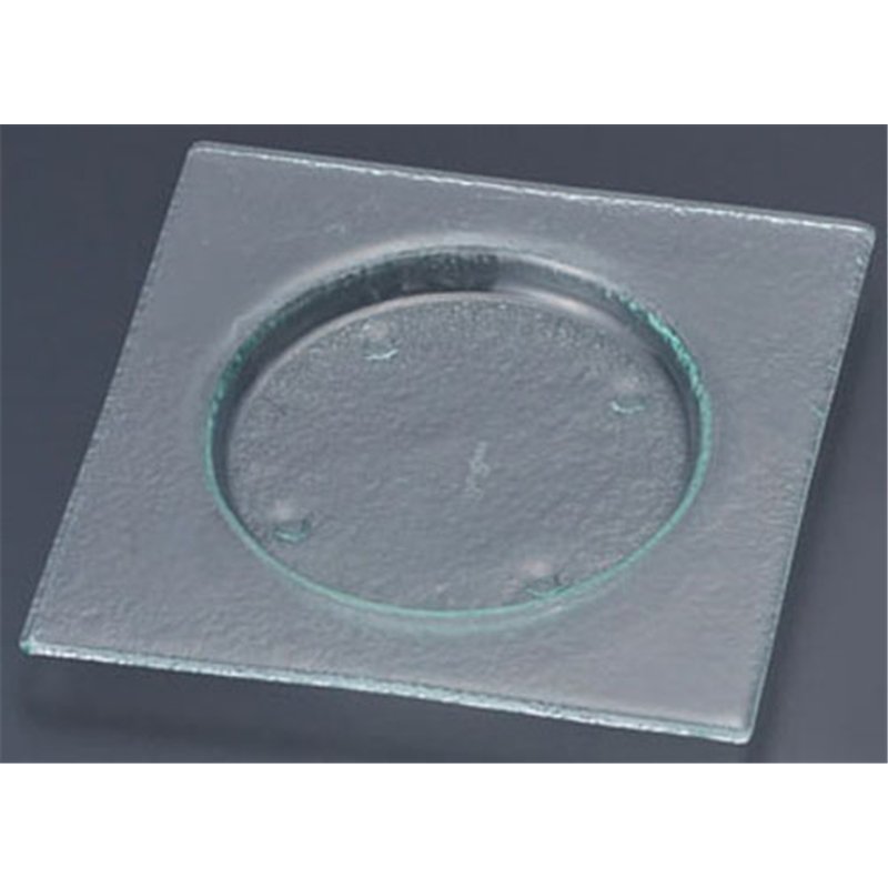 タイガーグラス スクエアプレート 203 163-192-03 クリア 1袋(ご注文単位1袋)【直送品】