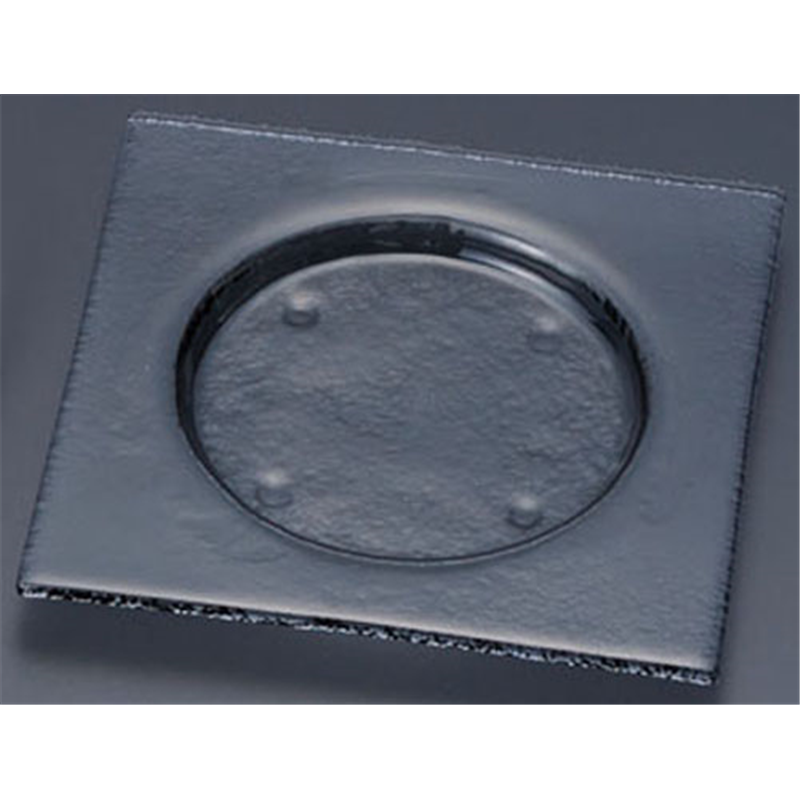 タイガーグラス スクエアプレート 203 163-192-03 グレー 1袋(ご注文単位1袋)【直送品】