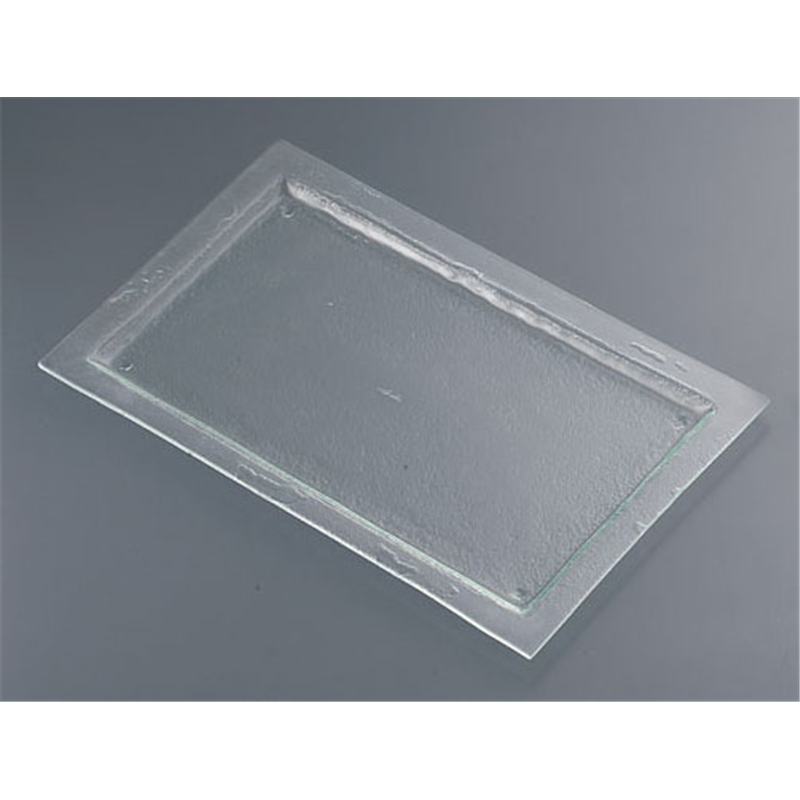 タイガーグラス レクタンギュラープレート 061-192-11 クリア 1袋(ご注文単位1袋)【直送品】