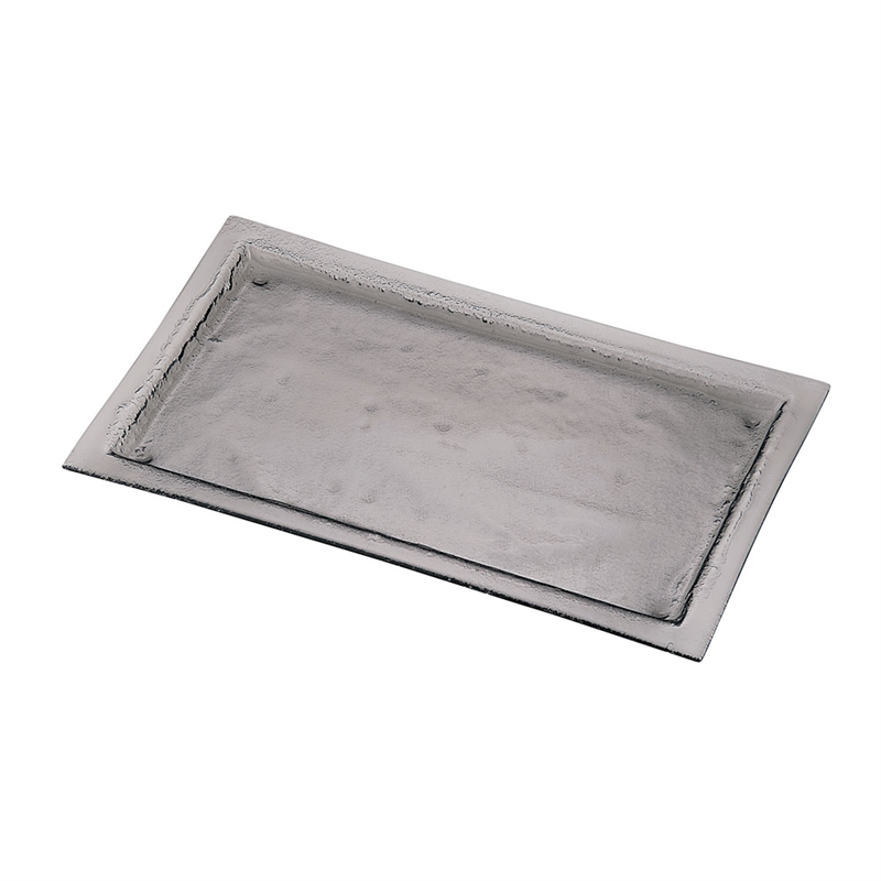 タイガーグラス レクタンギュラープレート 061-192-11 グレー 1袋(ご注文単位1袋)【直送品】