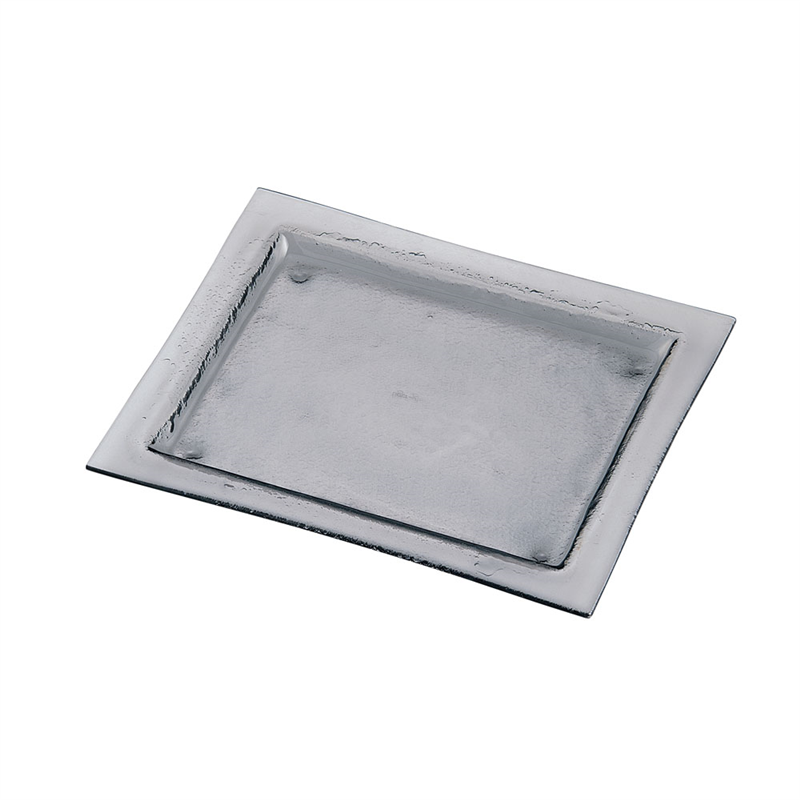 タイガーグラス レクタンギュラープレート 061-192-12 グレー 1袋(ご注文単位1袋)【直送品】