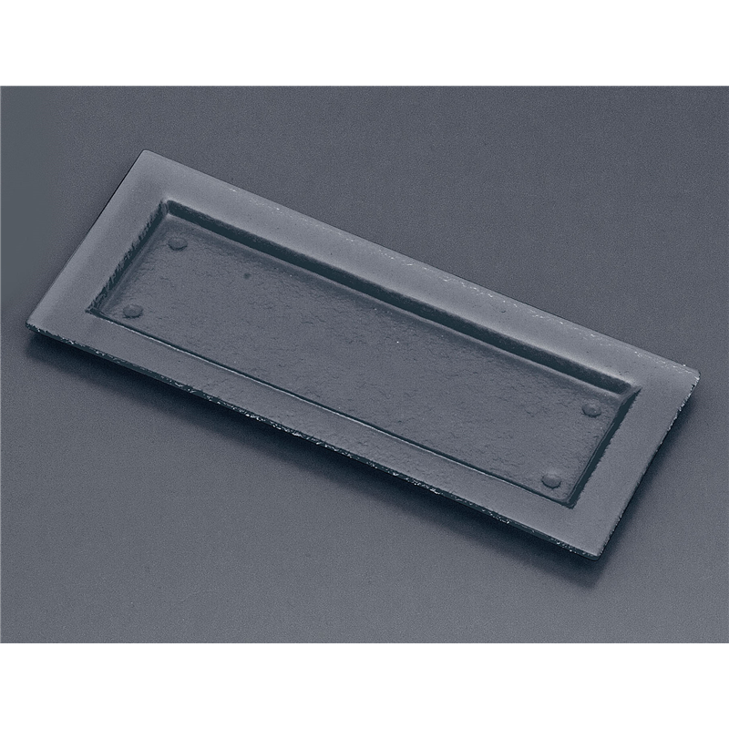 タイガーグラス レクタンギュラープレート 162-192-08 グレー 1袋(ご注文単位1袋)【直送品】