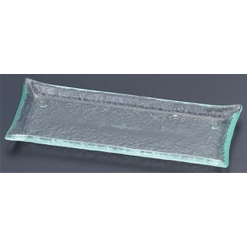 タイガーグラス　レクタンギュラープレート 164-191-03　クリア 1袋（ご注文単位1袋）【直送品】