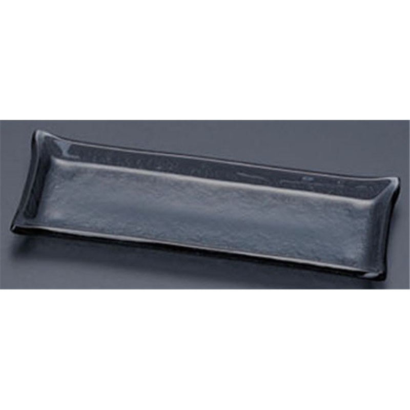 タイガーグラス　レクタンギュラープレート 164-191-03　グレー 1袋（ご注文単位1袋）【直送品】