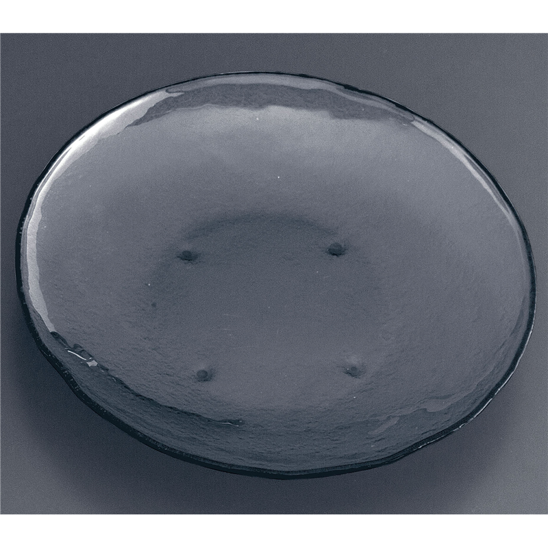 タイガーグラス　ラウンドディーププラター 022-033-02　グレー 1袋（ご注文単位1袋）【直送品】