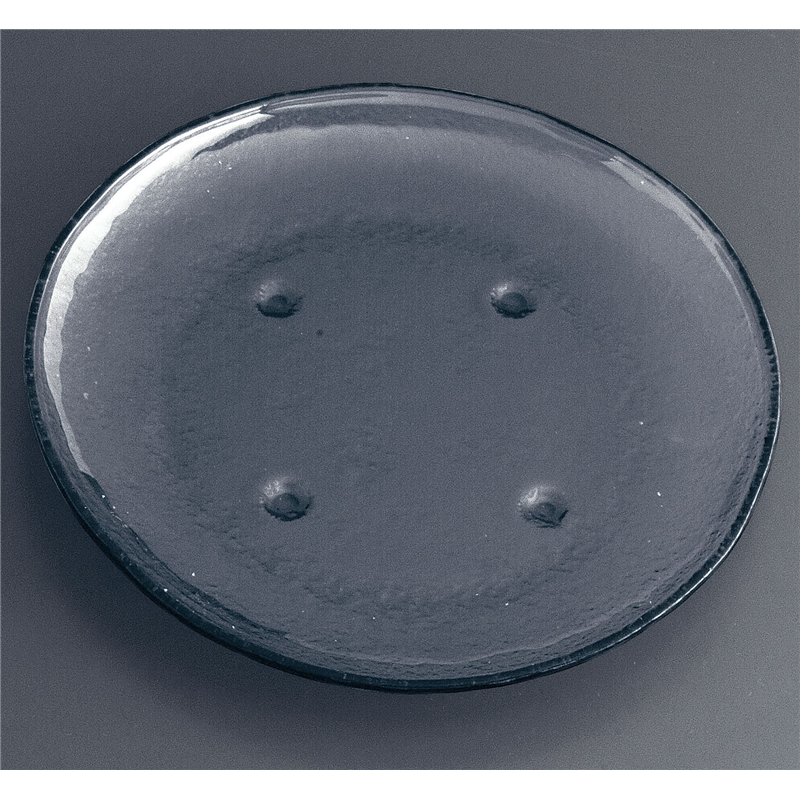 タイガーグラス　ラウンドディーププラター 162-033-02　グレー 1袋（ご注文単位1袋）【直送品】
