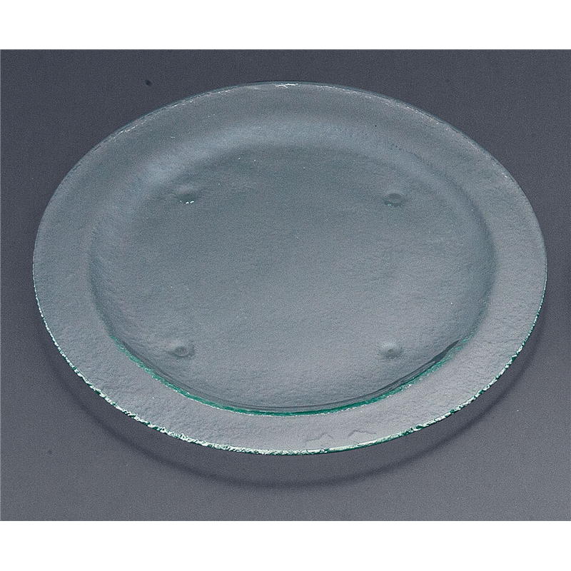 タイガーグラス　ラウンドプレート340 161-031-01　クリア 1袋（ご注文単位1袋）【直送品】