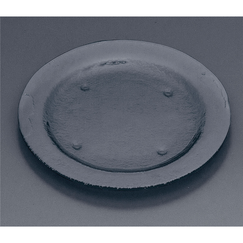 タイガーグラス　ラウンドプレート　270 162-031-02　グレー 1袋（ご注文単位1袋）【直送品】