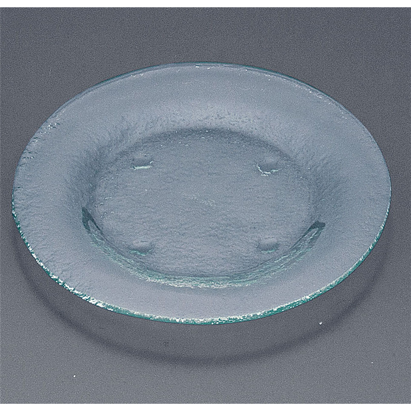 タイガーグラス　ラウンドプレート　205 163-031-00　クリア 1袋（ご注文単位1袋）【直送品】