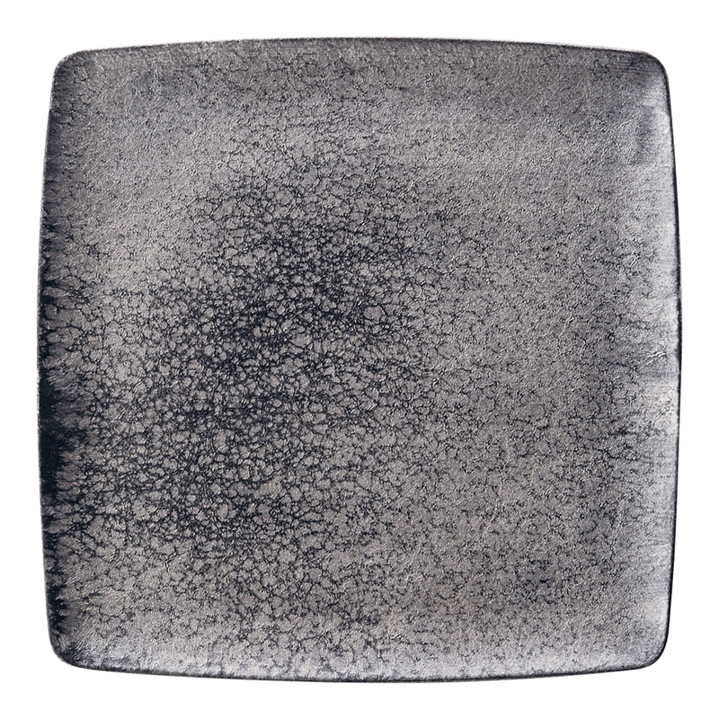 崇雪 正角皿 シルバー 21.5cm 1個(ご注文単位1個)【直送品】