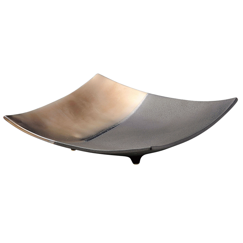 奏　スクエアプレート　ゴールドブラック 26cm 1個（ご注文単位1個）【直送品】