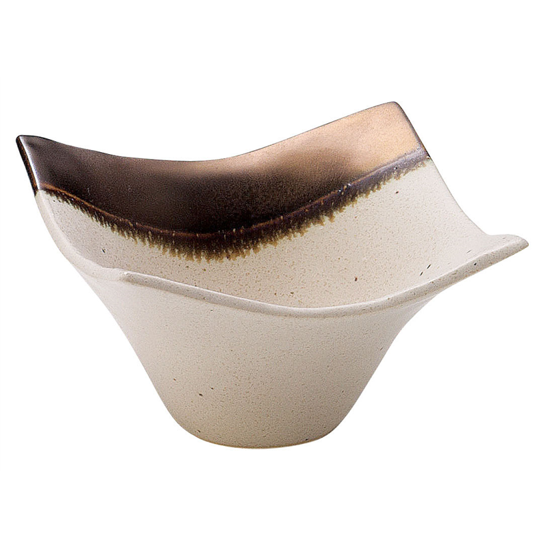 奏　角小鉢　ゴールドホワイト 11cm 1個（ご注文単位1個）【直送品】