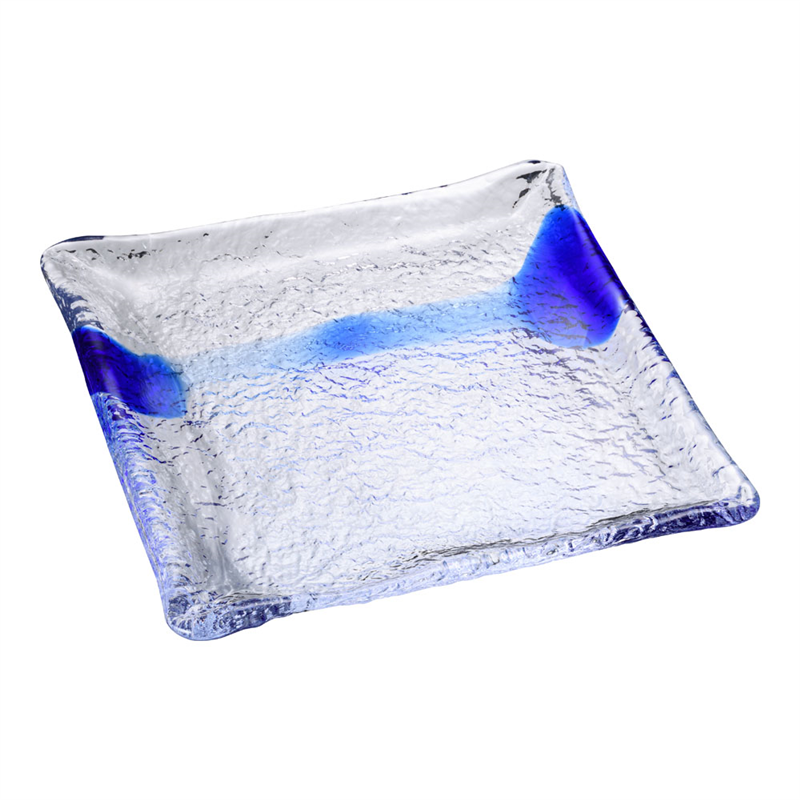 硝子和食器 一筆9 正角大皿 1箱(ご注文単位1箱)【直送品】