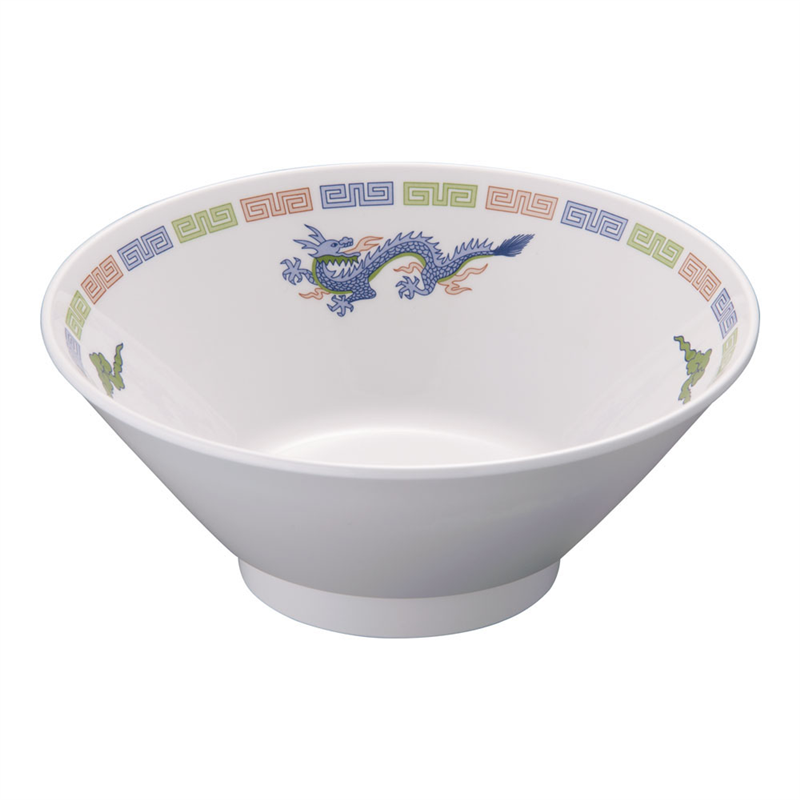 メラミン「雷門竜」M-54-Rラーメン丼 1個(ご注文単位1個)【直送品】