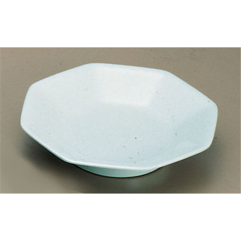 メラミン「青磁」　八角皿　　　CS-30  1袋（ご注文単位1袋）【直送品】