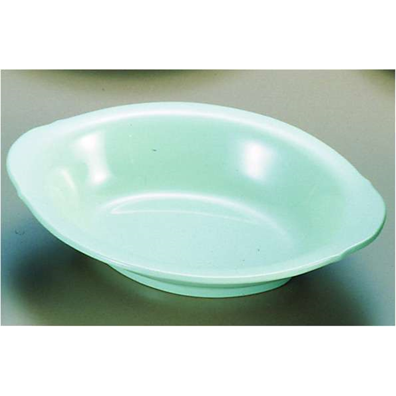 メラミン「青磁」　小判ベーカー皿 CS-46　（中） 1袋（ご注文単位1袋）【直送品】