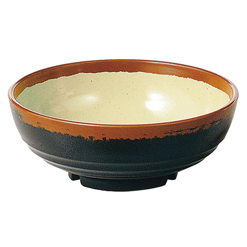 メラミン「長次郎窯」　丼　AN-69G  1袋（ご注文単位1袋）【直送品】