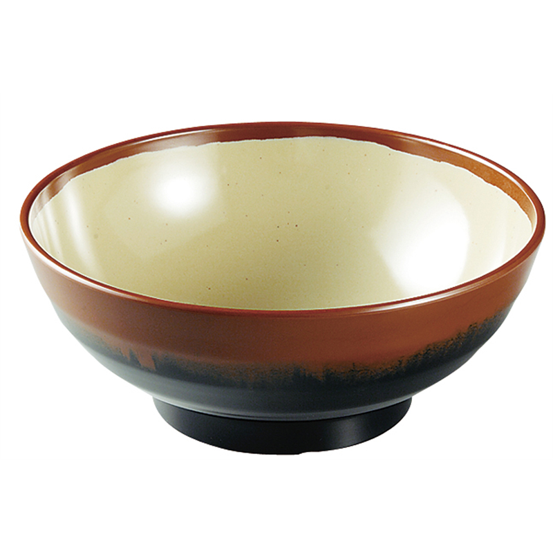 メラミン「長次郎窯」　そば丼（特大） AN-70G 1袋（ご注文単位1袋）【直送品】